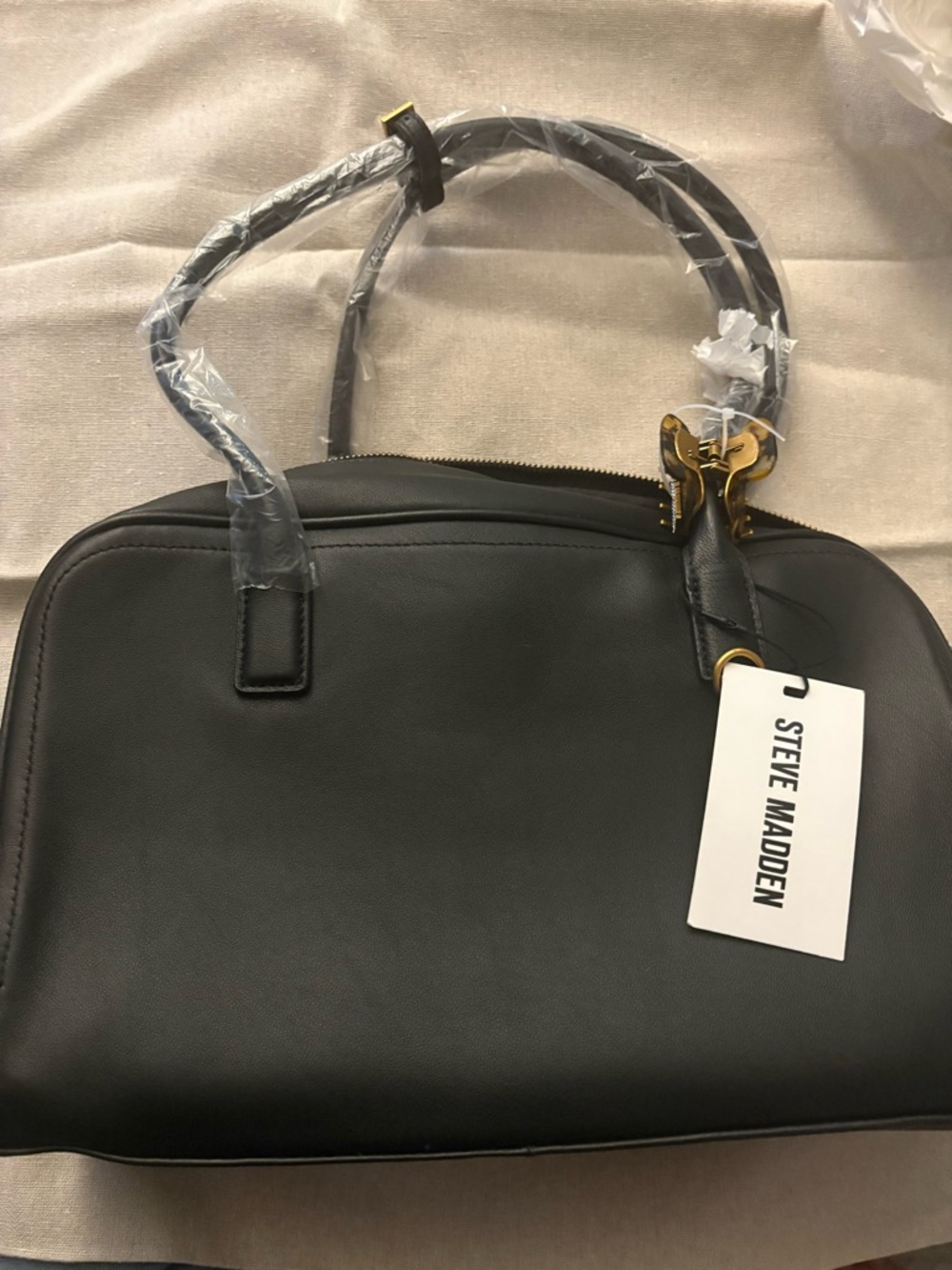 Steve Madden BNIB Black Leather Bag - Picture 12 of 12